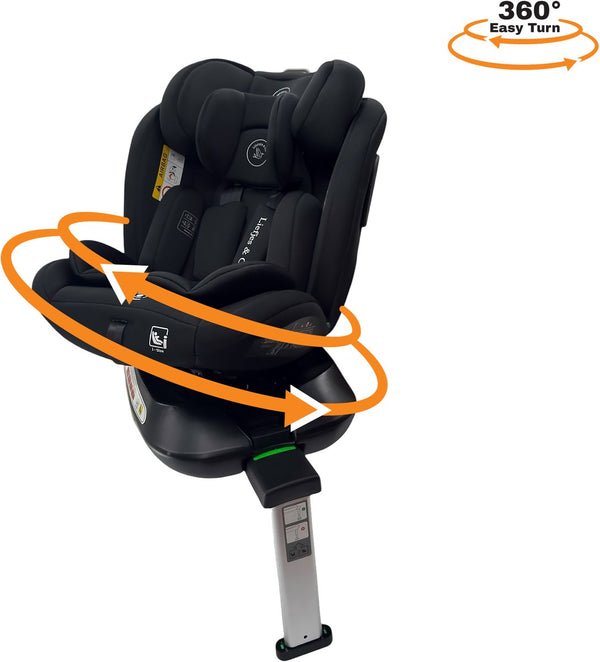 Siège auto Liefjes & Co Growsafe – i-Size 4-en-1 – Rotatif à 360° – ISOFIX et jambe de force – Groupe 0/1/2/3 (40–150 cm)