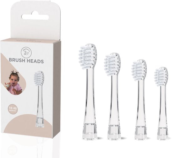 Têtes de brosse Liefjes & Co – 18-48 mois – Lot de 4 – Têtes de brosse souples