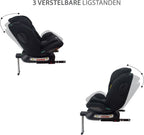 Liefjes & Co Growsafe Autostoel – i-Size 4-in-1 – 360° Draaibaar – ISOFIX & Steunpoot – Groep 0/1/2/3 (40–150 cm)