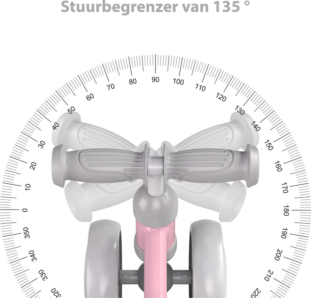 Liefjes & Co Loopfiets / Driewieler vanaf 1 Jaar Pastelroze