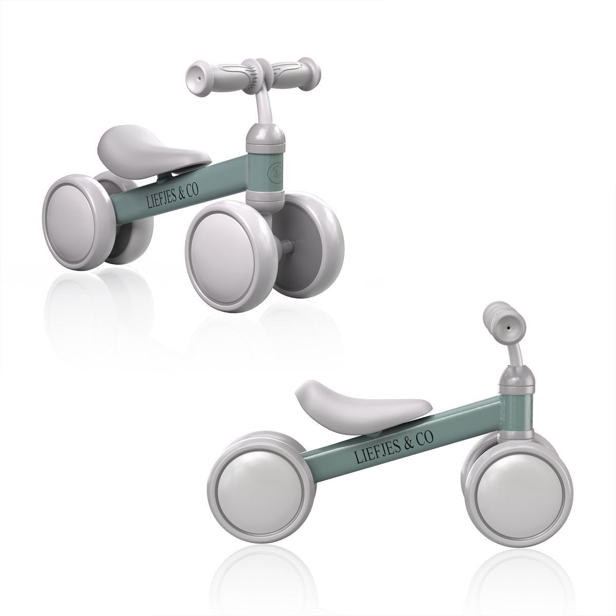 Liefjes & Co Loopfiets / Driewieler Vanaf 1 Jaar Met Helm Pastelblauw