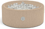 Liefjes & Co Corduroy Beige Ballenbak Met 200 Ballen – Baby & Kinder Ballenbad – Zacht Foam – Speelgoed