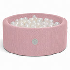 Liefjes & Co Corduroy Roze Ballenbak Met 200 Ballen – Baby & Kinder Ballenbad – Zacht Foam – Speelgoed
