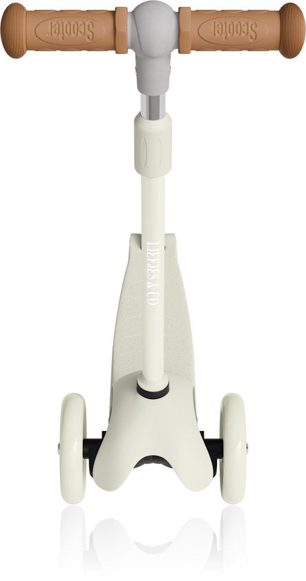 Liefjes & Co Kinderstep – 3-wielen Step - Met Lichtgevende Wielen – 2-6 jaar – Vanille Beige