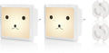Veilleuse pour enfants Liefjes & Co - Bébé - Capteur de lumière automatique - Avec protège-prises - Lot de 2