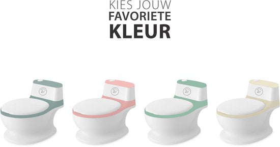 Liefjes & Co Plaspotje - Wc-trainer - Kinder toilet met doorspoel geluid Salliegroen