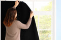 Liefjes & Co Portable Blackout Star Curtain Zwart – Verduisteringsgordijn met Zuignappen – Geschikt voor Ramen tot 130×200 cm