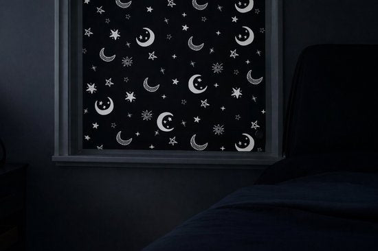 Liefjes & Co Portable Blackout Star Curtain – Verduisteringsgordijn met Zuignappen – Geschikt voor Ramen tot 130×200 cm