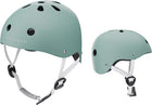 Liefjes & Co – Casque de vélo pour enfant – Casque enfant – Vert sauge Taille S (48–56 cm) – Réglable – Aéré – Avec mentonnière