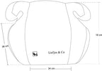 Liefjes & Co Autostoelverhoger Zwart – Zitverhoger voor Kinderen 125-150 cm (22-36 kg) – Geschikt voor 7-12 Jaar – Autozitje Booster