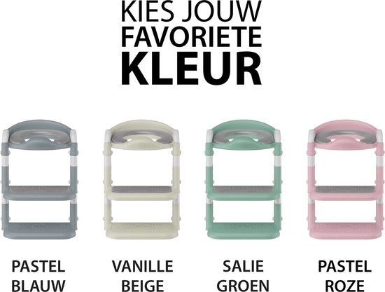 Liefjes & Co WC Verkleiner met Trapje - Potje Peuter - Toilettrainer Blauw