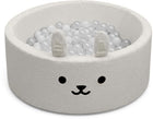 Liefjes & Co Fluffy Rabbit White Ball Pit With 200 Balls – Baby & Kids Ball Pool – Soft Foam – Toys