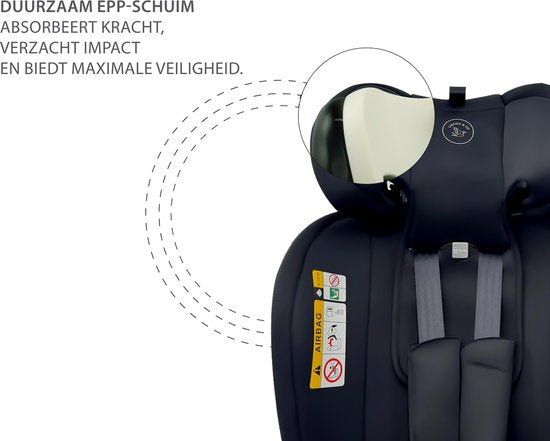 Liefjes & Co Growsafe Autostoel – i-Size 4-in-1 – 360° Draaibaar – ISOFIX & Top Tether – Groep 0/1/2/3 (40–150 cm)