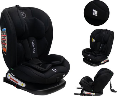 Liefjes & Co GroeiVeilig Autostoel – i-Size 4-in-1 – 360° Draaibaar – ISOFIX & Top Tether – Groep 0/1/2/3 (40–150 cm)