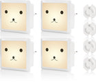 Liefjes & Co Nachtlampje Kinderen - Baby - Automatische Lichtsensor - Met Stopcontactbeschermers - 4 Stuks