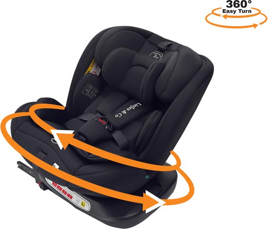 Liefjes & Co Growsafe Autostoel – i-Size 4-in-1 – 360° Draaibaar – ISOFIX & Top Tether – Groep 0/1/2/3 (40–150 cm)