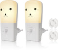 Liefjes & Co Veilleuse pour enfants dimmable - Bébé - Capteur de lumière automatique - Avec protège-prises - Lot de 2