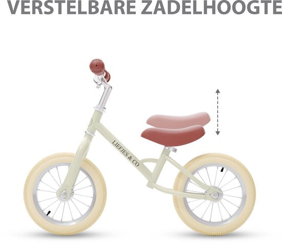 Liefjes & Co Loopfiets - 12 Inch - Vanille Beige - 2-4 jaar
