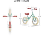 Liefjes & Co Loopfiets - 12 Inch - Saliegroen - 2-4 jaar