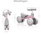 Liefjes & Co Loopfiets / Driewieler Vanaf 1 Jaar Met Helm Pastelroze