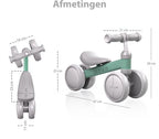 Liefjes & Co Loopfiets / Driewieler Vanaf 1 Jaar Met Helm Salliegroen