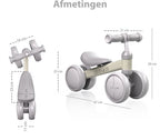 Liefjes & Co Loopfiets / Driewieler Vanaf 1 Jaar Met Helm Vanille Beige