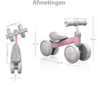 Liefjes & Co Loopfiets / Driewieler Vanaf 1 Jaar Met Helm Pastelblauw