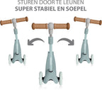 Liefjes & Co Kinderstep – 3-wielen Step - Met Lichtgevende Wielen – 2-6 jaar – Pastelblauw