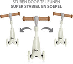 Liefjes & Co Kinderstep – 3-wielen Step - Met Lichtgevende Wielen – 2-6 jaar – Vanille Beige