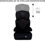 Liefjes & Co Moveup Isofix Autostoel – i-Size – Groep 2/3 (100–150 cm) Memory Foam - Afstelbare hoofdsteun - Booster