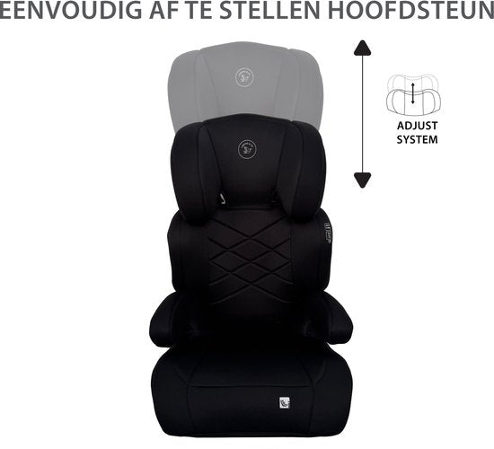 Liefjes & Co Moveup Isofix Autostoel – i-Size – Groep 2/3 (100–150 cm) Memory Foam - Afstelbare hoofdsteun - Booster