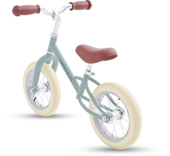 Liefjes & Co Loopfiets - 12 Inch - Pastelblauw - 2-4 jaar