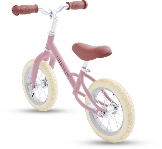 Liefjes & Co Loopfiets - 12 Inch - Pastelroze - 2-4 jaar
