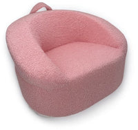 Liefjes & Co Teddy Fluffy Sofa - Kinderfauteuils - Kinderstoel - Kindersofa - Roze