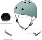Liefjes & Co – Fietshelm Kind - Kinderhelm – Saliegroen Maat S (48–56 cm) – Verstelbaar – Ventilerend – Met Kinbescherming