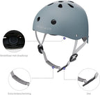 Liefjes & Co Kinderstep – Met Kinderhelm - Lichtgevende Wielen – Pastelblauw
