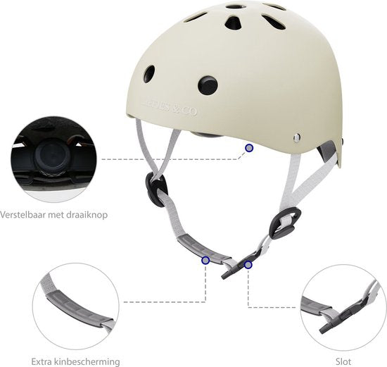 Liefjes & Co Loopfiets / Driewieler Vanaf 1 Jaar Met Helm Vanille Beige