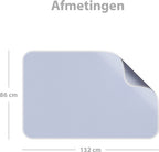 Liefjes & Co - Matrasbeschermer - Wasbare Onderleggers - Anti Slip - Bedbeschermer - Matrasonderlegger - Blauw 92x86CM