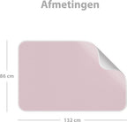 Liefjes & Co - Matrasbeschermer - Wasbare Onderleggers - Anti Slip - Bedbeschermer - Matrasonderlegger - Roze 132x86CM