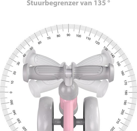 Liefjes & Co Loopfiets / Driewieler Vanaf 1 Jaar Met Helm Pastelroze