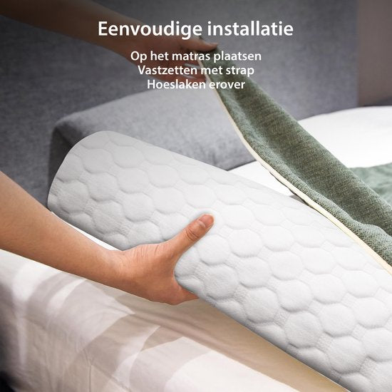 Liefjes & Co Bedhekje – Veiligheidsleuning & Bedrand voor kinderen – Antislip + Bevestigingsband - Geschikt voor alle bedden