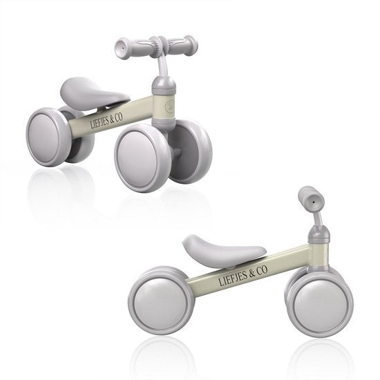 Liefjes & Co Loopfiets / Driewieler Vanaf 1 Jaar Met Helm Vanille Beige