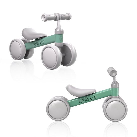 Liefjes & Co Loopfiets / Driewieler Vanaf 1 Jaar Met Helm Salliegroen