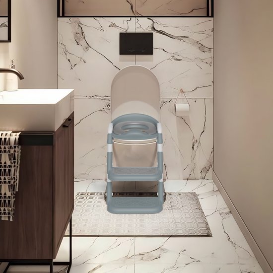 Réducteur de toilettes avec marchepied Liefjes & Co - Pot pour tout-petit - Apprentissage de la propreté Bleu