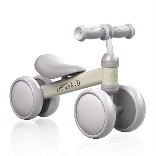 Liefjes & Co Loopfiets / Driewieler Vanaf 1 Jaar Met Helm Vanille Beige