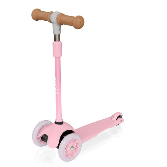 Liefjes & Co Kinderstep – 3-wielen Step - Met Lichtgevende Wielen – 2-6 jaar – Pastelroze
