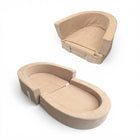Liefjes & Co Foldable Travel Cot / Sofa Beige
