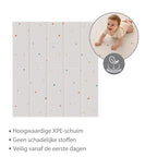 Liefjes & Co Speelmat Baby - Speelkleed Baby 180x200x1,5 cm – XPE Foam Speelkleed – Dubbelzijdige - Opvouwbaar