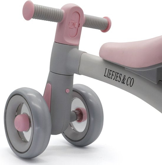 Liefjes & Co Loopfiets / Driewieler Vanaf 1 Jaar Met Helm Pastelroze