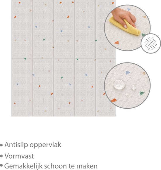 Liefjes & Co Speelmat Baby - Speelkleed Baby 180x200x1,5 cm – XPE Foam Speelkleed – Dubbelzijdige - Opvouwbaar